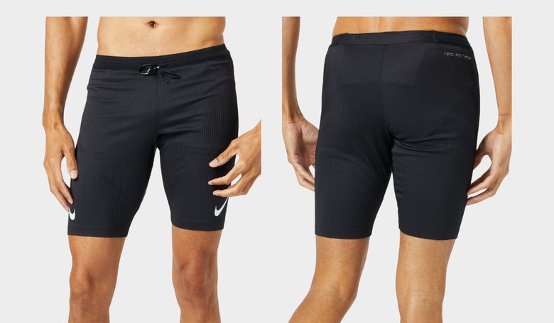 Plus Rib Split Running Shorts