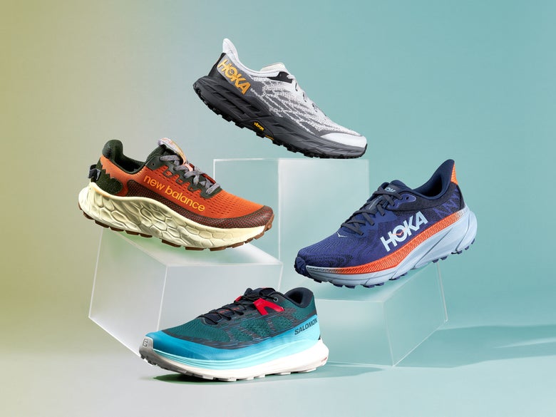 Hoka Challenger ATR 7 Trailrunning Shoes - Men's, Color: Diva Blue/Evening  Primrose, Harbor Mist/Castlerock, Cabernet/Flame, Bellwether Blue/Stone  Blue, Ceramic…