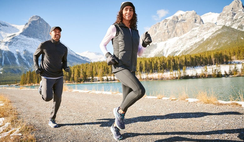 For running in colder months, invest in light layers