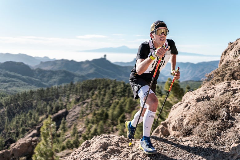 Bastones para Correr en Montaña Trail Running Senderismo Trekking