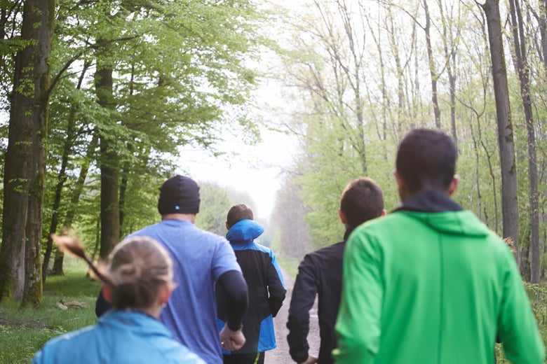 In a  group of runners