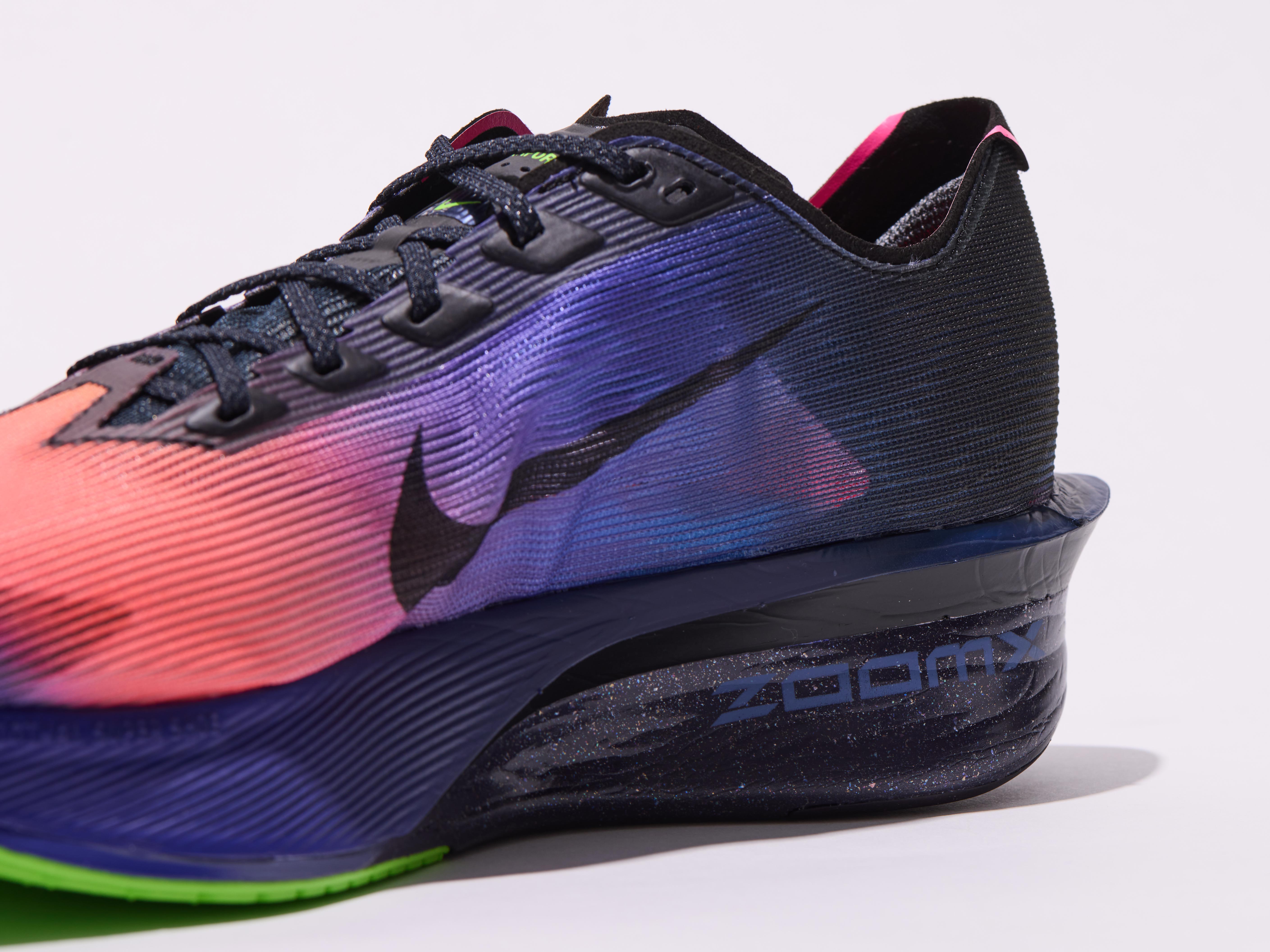 Nike Vaporfly midsole foam close-up on heel