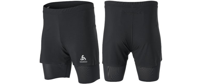 Odlo Uomo Collant Da Corsa Corti ZEROWEIGHT – Leggeri E Traspiranti Con Dettagli Riflettenti