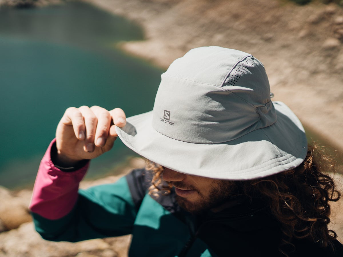 Man wearing a bucket hat