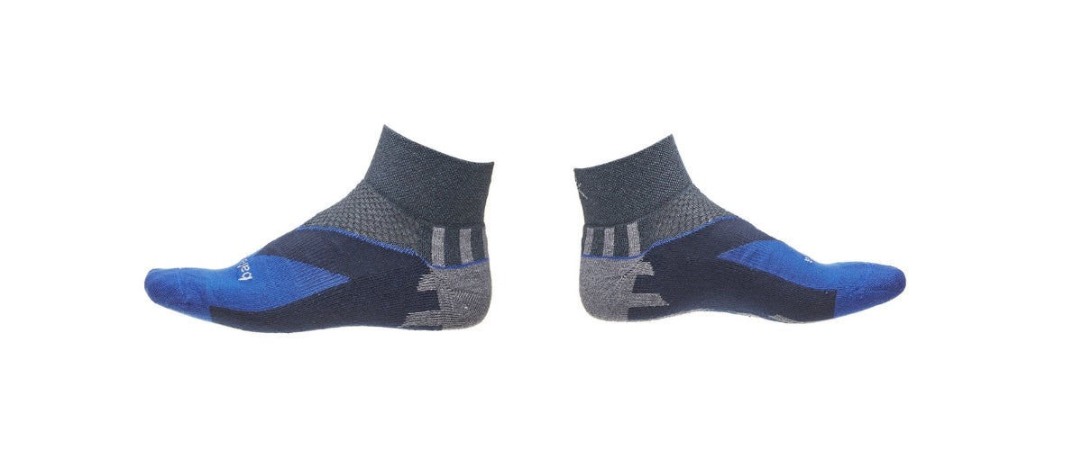 Mizuno Mens Endura Trail Running Socks Blue Sports Breathable Lightweight 