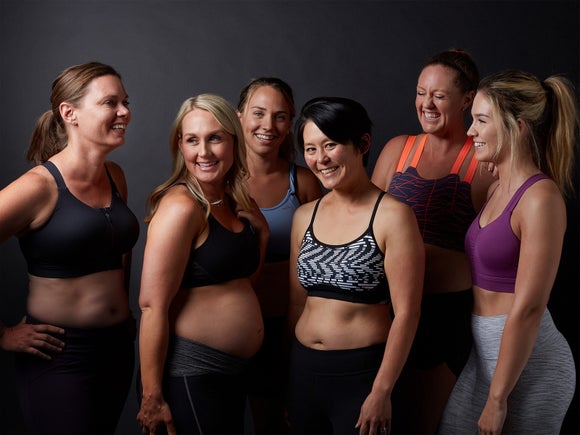 Group of women in bras