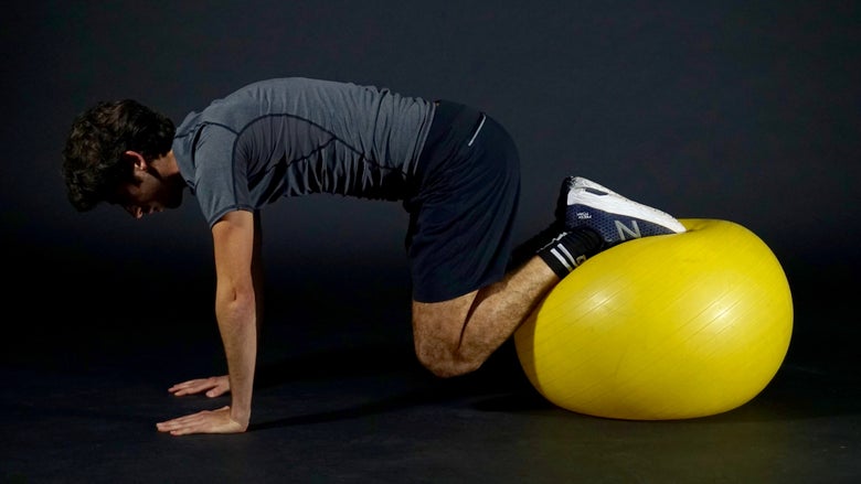 Stability ball tuck 