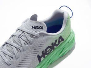 HOKA running shoe review lateral view heel